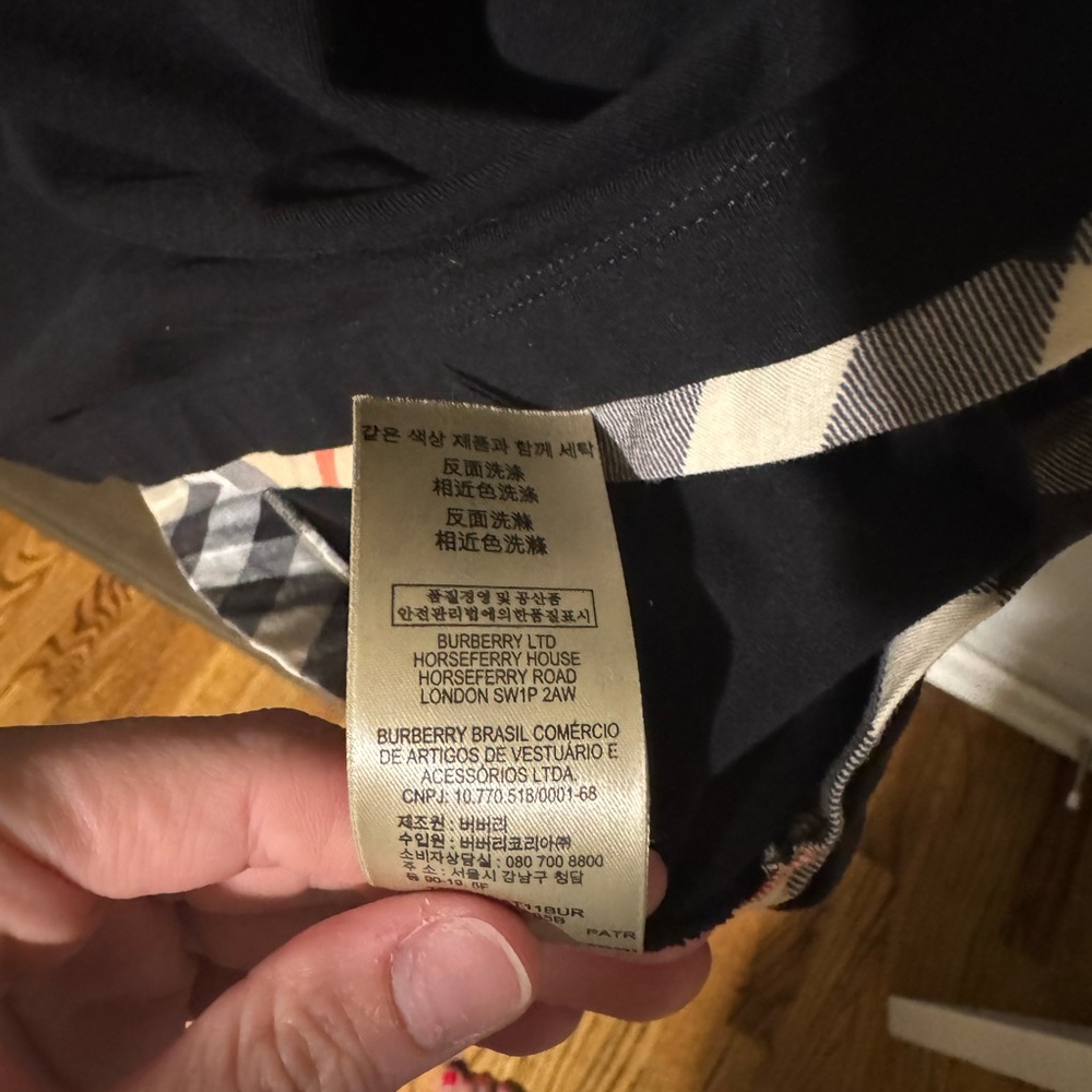 Burberry Black Tank Top with Check Detail - Picture 5 of 6